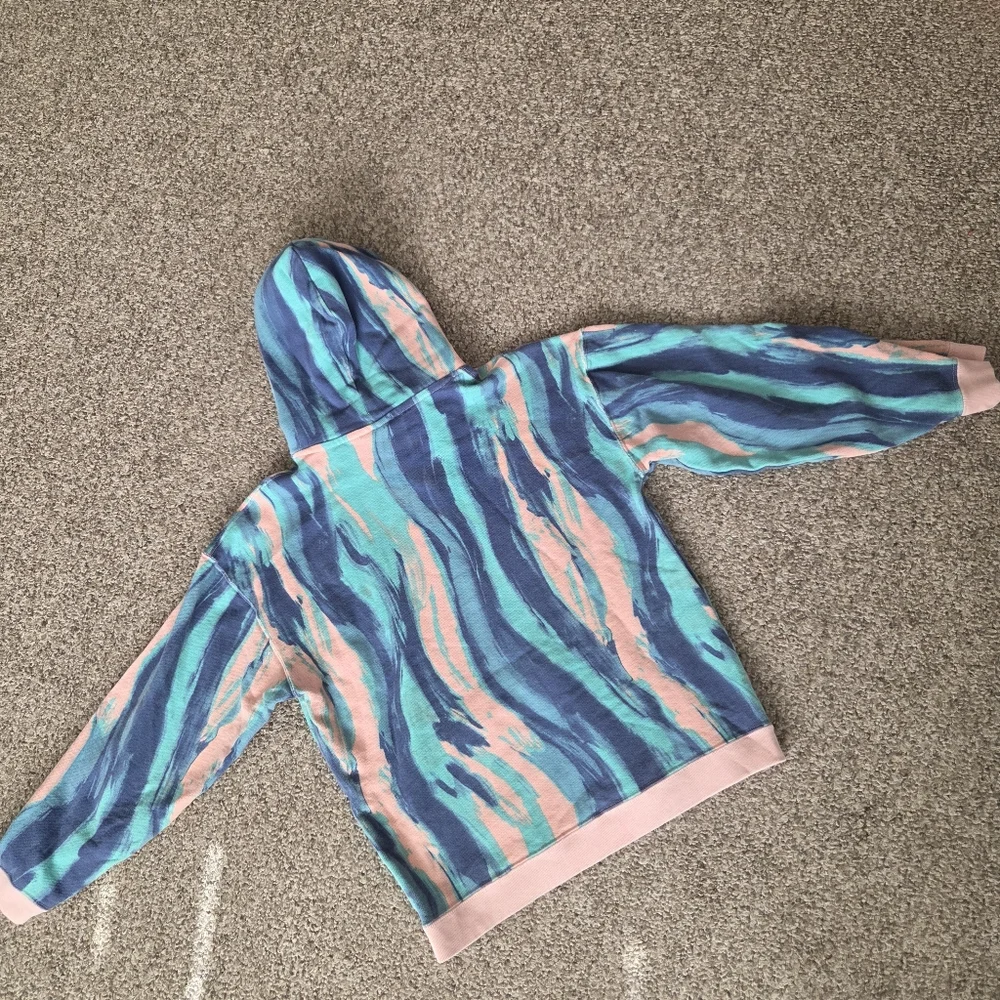 adidas originals R.Y.V. Marbled Paint Pastel AOP Hoodie Sweatshirt Men's‎ Small